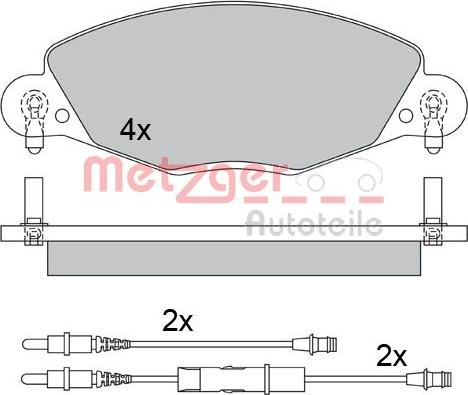 Metzger 1170437 - Komplet Pločica, disk-kočnica www.molydon.hr