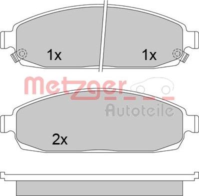 Metzger 1170423 - Komplet Pločica, disk-kočnica www.molydon.hr