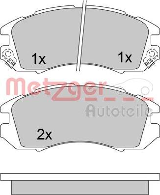 Metzger 1170474 - Komplet Pločica, disk-kočnica www.molydon.hr