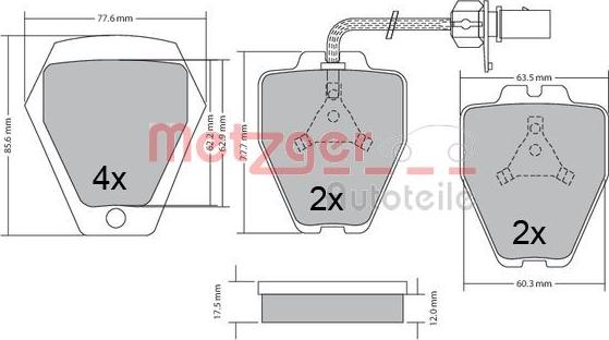 Metzger 1170478 - Komplet Pločica, disk-kočnica www.molydon.hr