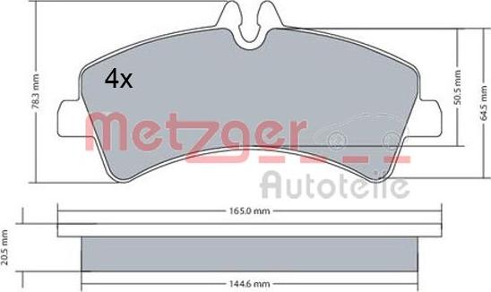 Metzger 1170543 - Komplet Pločica, disk-kočnica www.molydon.hr