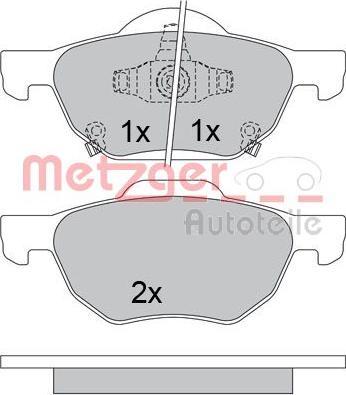 Metzger 1170558 - Komplet Pločica, disk-kočnica www.molydon.hr