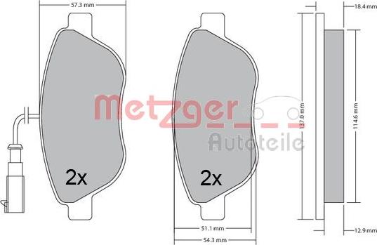 Metzger 1170504 - Komplet Pločica, disk-kočnica www.molydon.hr