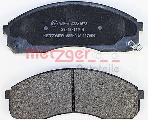 Metzger 1170501 - Komplet Pločica, disk-kočnica www.molydon.hr