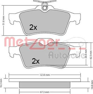 Metzger 1170503 - Komplet Pločica, disk-kočnica www.molydon.hr