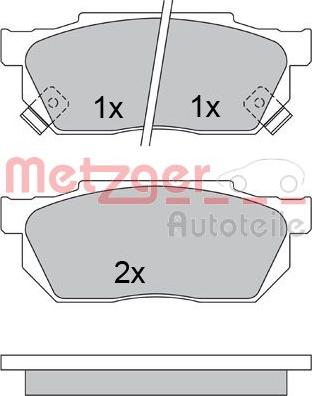 Metzger 1170527 - Komplet Pločica, disk-kočnica www.molydon.hr