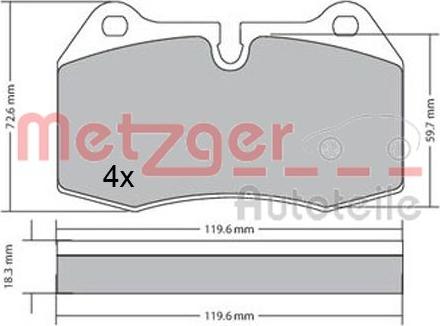 Metzger 1170577 - Komplet Pločica, disk-kočnica www.molydon.hr