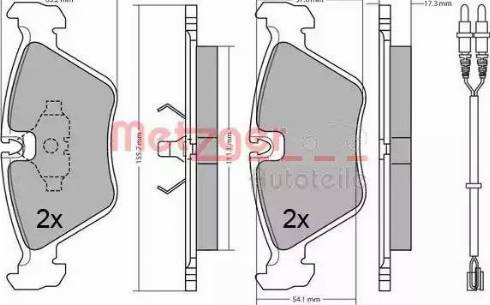 Metzger 1170644 - Komplet Pločica, disk-kočnica www.molydon.hr