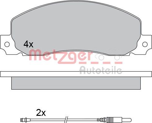 Metzger 1170659 - Komplet Pločica, disk-kočnica www.molydon.hr