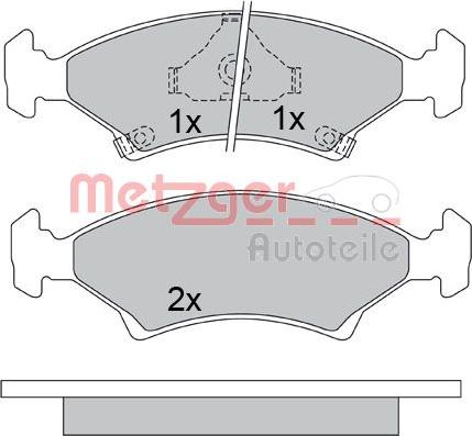 Metzger 1170666 - Komplet Pločica, disk-kočnica www.molydon.hr