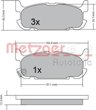 Metzger 1170681 - Komplet Pločica, disk-kočnica www.molydon.hr