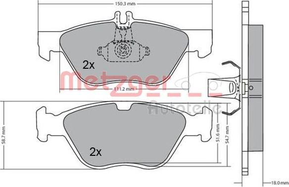 Metzger 1170065 - Komplet Pločica, disk-kočnica www.molydon.hr