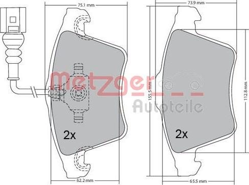 Metzger 1170068 - Komplet Pločica, disk-kočnica www.molydon.hr