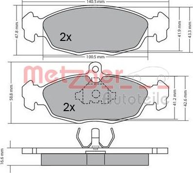 Metzger 1170015 - Komplet Pločica, disk-kočnica www.molydon.hr