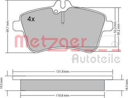 Metzger 1170083 - Komplet Pločica, disk-kočnica www.molydon.hr