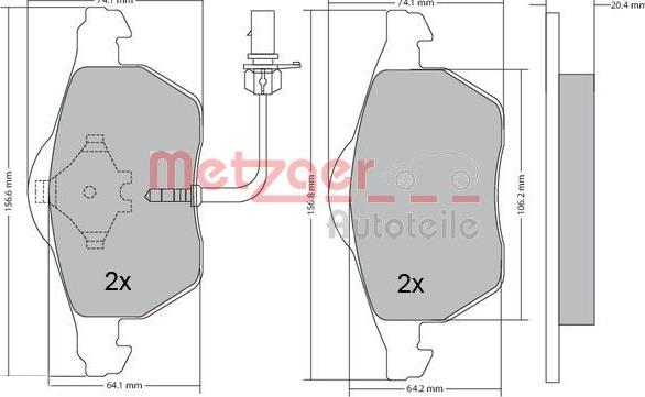 Metzger 1170020 - Komplet Pločica, disk-kočnica www.molydon.hr