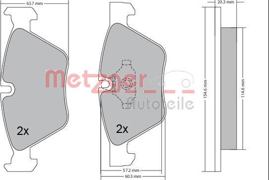 Metzger 1170078 - Komplet Pločica, disk-kočnica www.molydon.hr