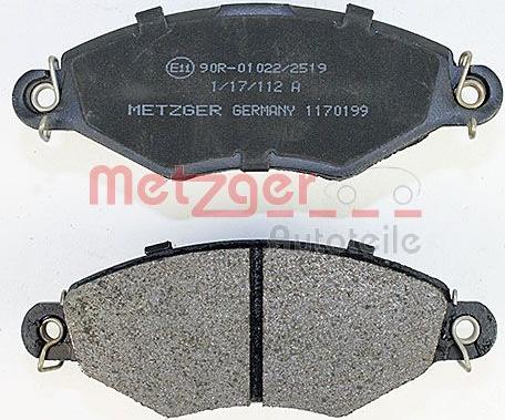 Metzger 1170199 - Komplet Pločica, disk-kočnica www.molydon.hr