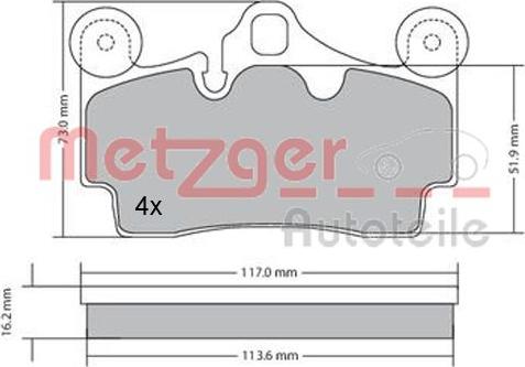 Metzger 1170191 - Komplet Pločica, disk-kočnica www.molydon.hr