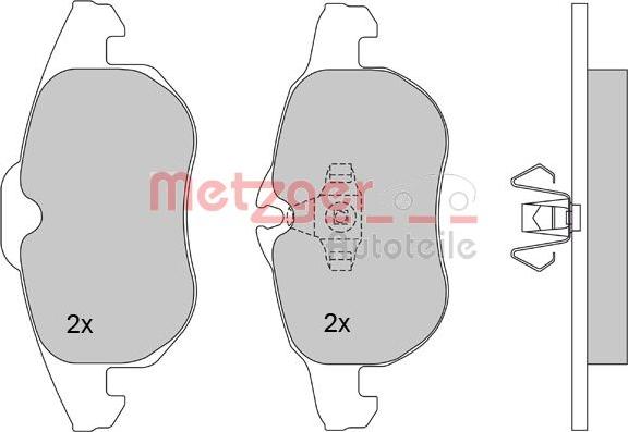 Metzger 1170100 - Komplet Pločica, disk-kočnica www.molydon.hr