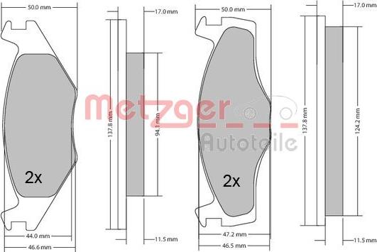 Metzger 1170103 - Komplet Pločica, disk-kočnica www.molydon.hr