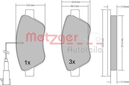 Metzger 1170102 - Komplet Pločica, disk-kočnica www.molydon.hr