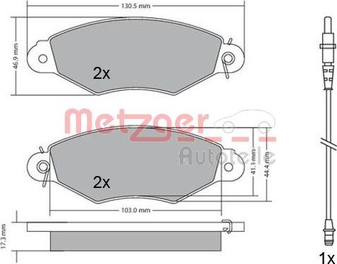 Metzger 1170115 - Komplet Pločica, disk-kočnica www.molydon.hr