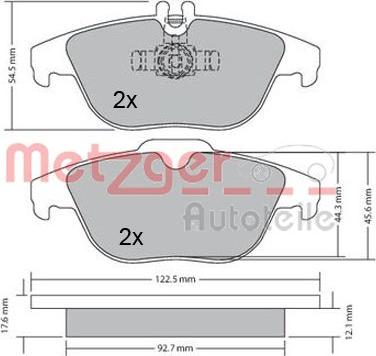 Metzger 1170132 - Komplet Pločica, disk-kočnica www.molydon.hr