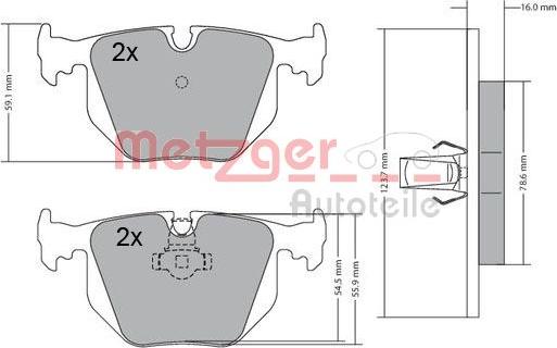 Metzger 1170121 - Komplet Pločica, disk-kočnica www.molydon.hr