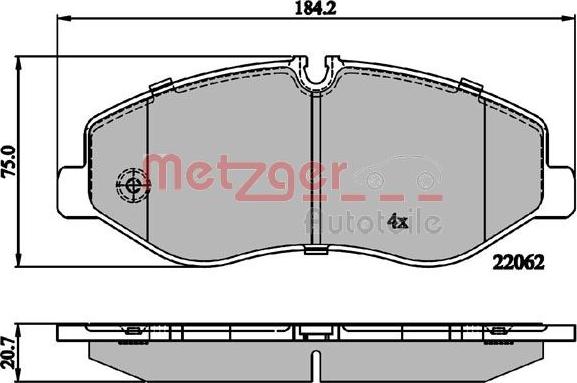 Metzger 1170895 - Komplet Pločica, disk-kočnica www.molydon.hr