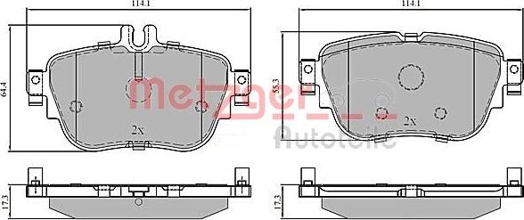 Metzger 1170847 - Komplet Pločica, disk-kočnica www.molydon.hr