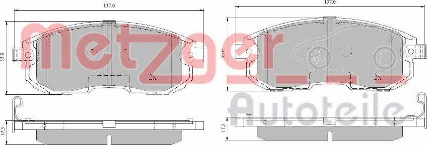 Metzger 1170851 - Komplet Pločica, disk-kočnica www.molydon.hr