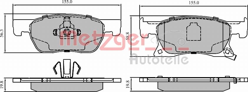 Metzger 1170857 - Komplet Pločica, disk-kočnica www.molydon.hr