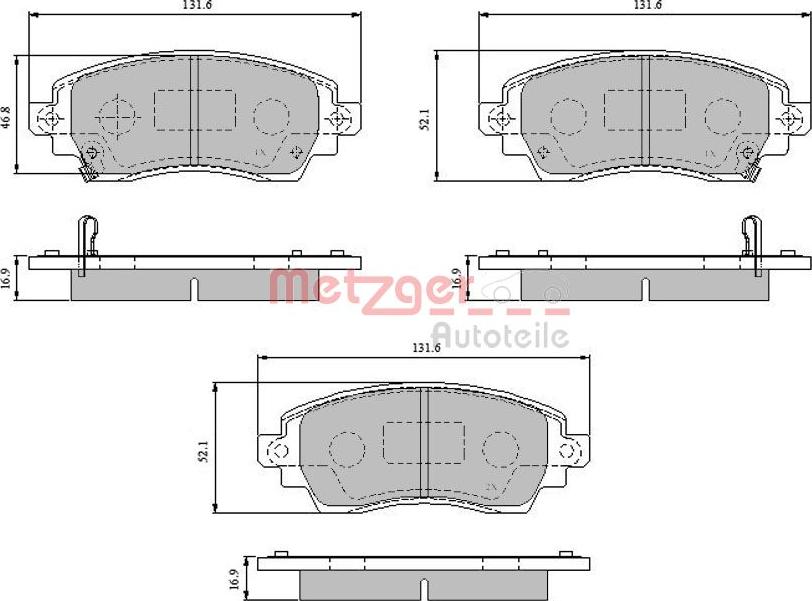 Metzger 1170824 - Komplet Pločica, disk-kočnica www.molydon.hr