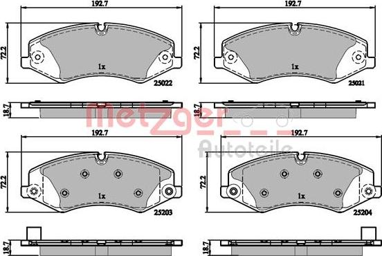 Metzger 1170879 - Komplet Pločica, disk-kočnica www.molydon.hr