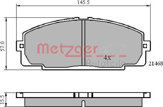 Metzger 1170872 - Komplet Pločica, disk-kočnica www.molydon.hr