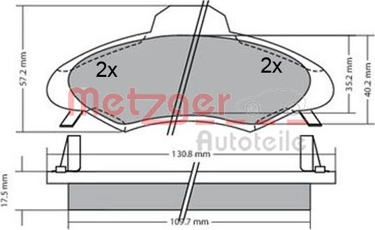 Metzger 1170395 - Komplet Pločica, disk-kočnica www.molydon.hr