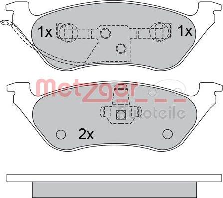 Metzger 1170355 - Komplet Pločica, disk-kočnica www.molydon.hr