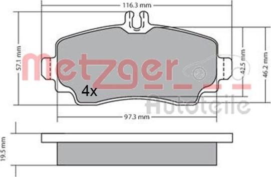 Metzger 1170353 - Komplet Pločica, disk-kočnica www.molydon.hr