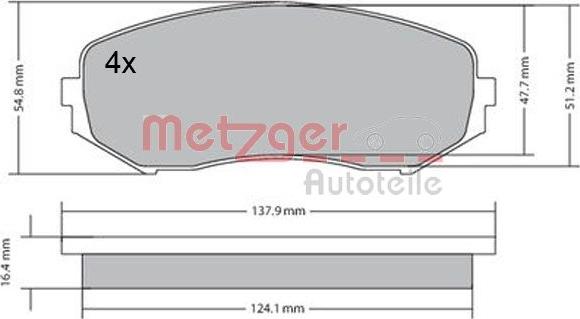 Metzger 1170357 - Komplet Pločica, disk-kočnica www.molydon.hr