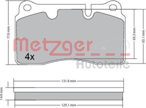 Metzger 1170366 - Komplet Pločica, disk-kočnica www.molydon.hr