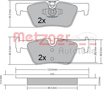 Metzger 1170368 - Komplet Pločica, disk-kočnica www.molydon.hr