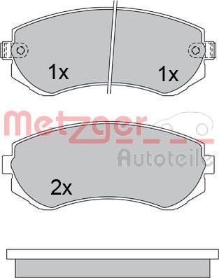 Metzger 1170317 - Komplet Pločica, disk-kočnica www.molydon.hr