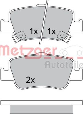 Metzger 1170334 - Komplet Pločica, disk-kočnica www.molydon.hr