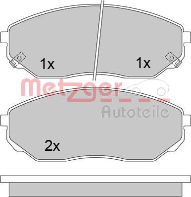 Metzger 1170297 - Komplet Pločica, disk-kočnica www.molydon.hr