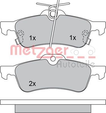 Metzger 1170247 - Komplet Pločica, disk-kočnica www.molydon.hr