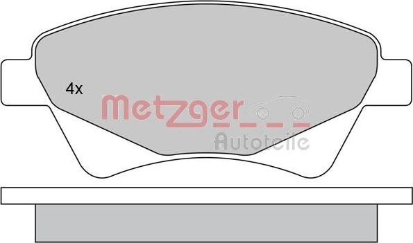 Metzger 1170255 - Komplet Pločica, disk-kočnica www.molydon.hr