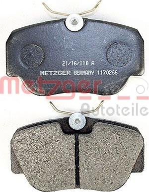 Metzger 1170266 - Komplet Pločica, disk-kočnica www.molydon.hr