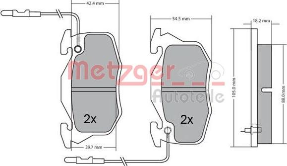 Metzger 1170260 - Komplet Pločica, disk-kočnica www.molydon.hr