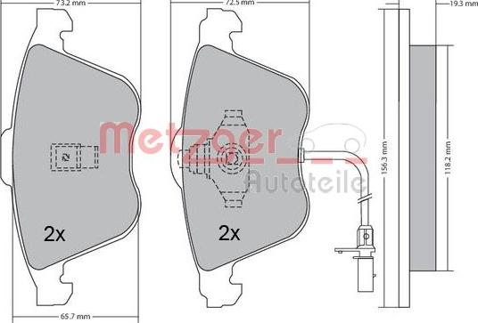 Metzger 1170268 - Komplet Pločica, disk-kočnica www.molydon.hr